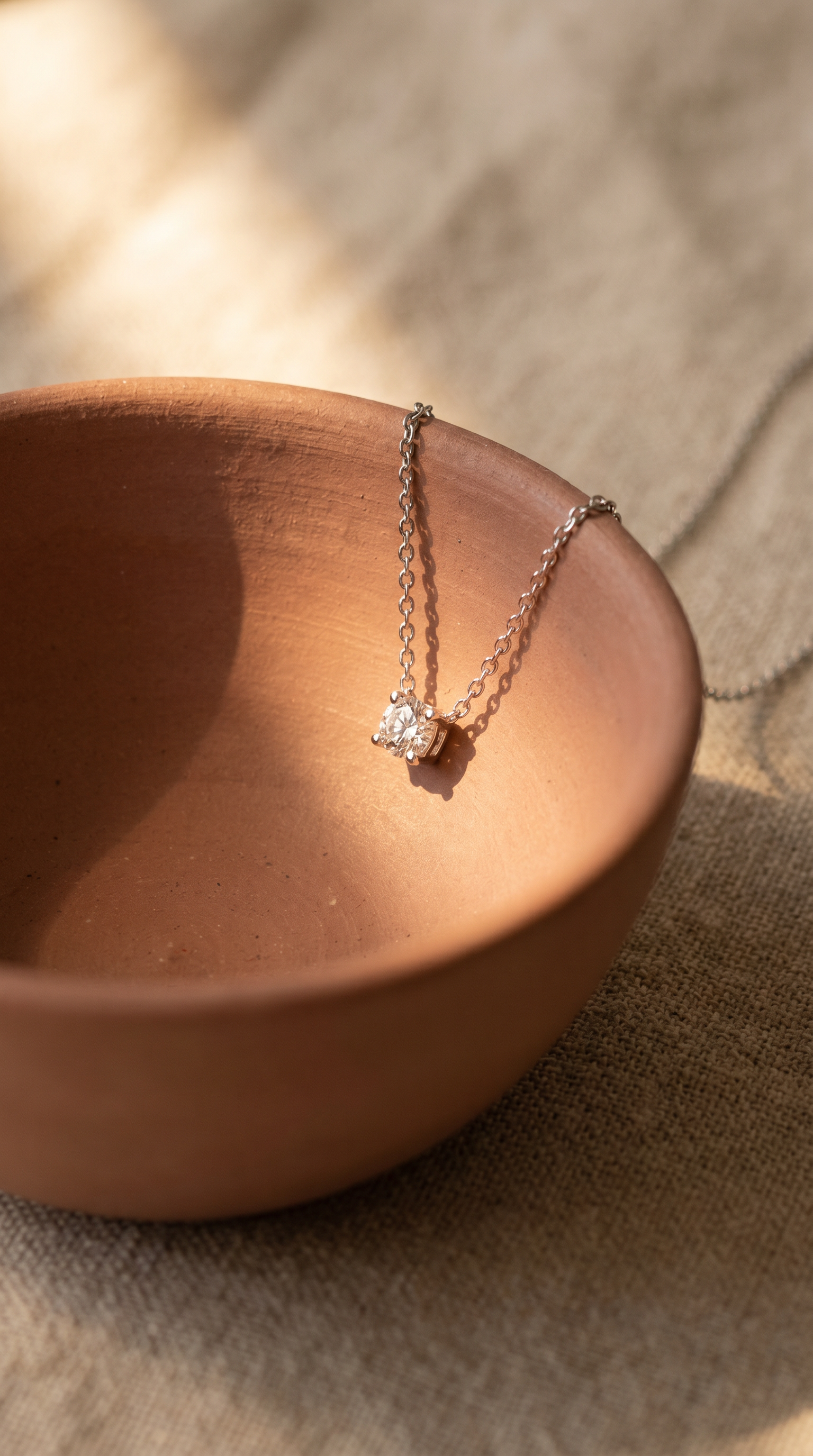 Diamond White Gold Necklace