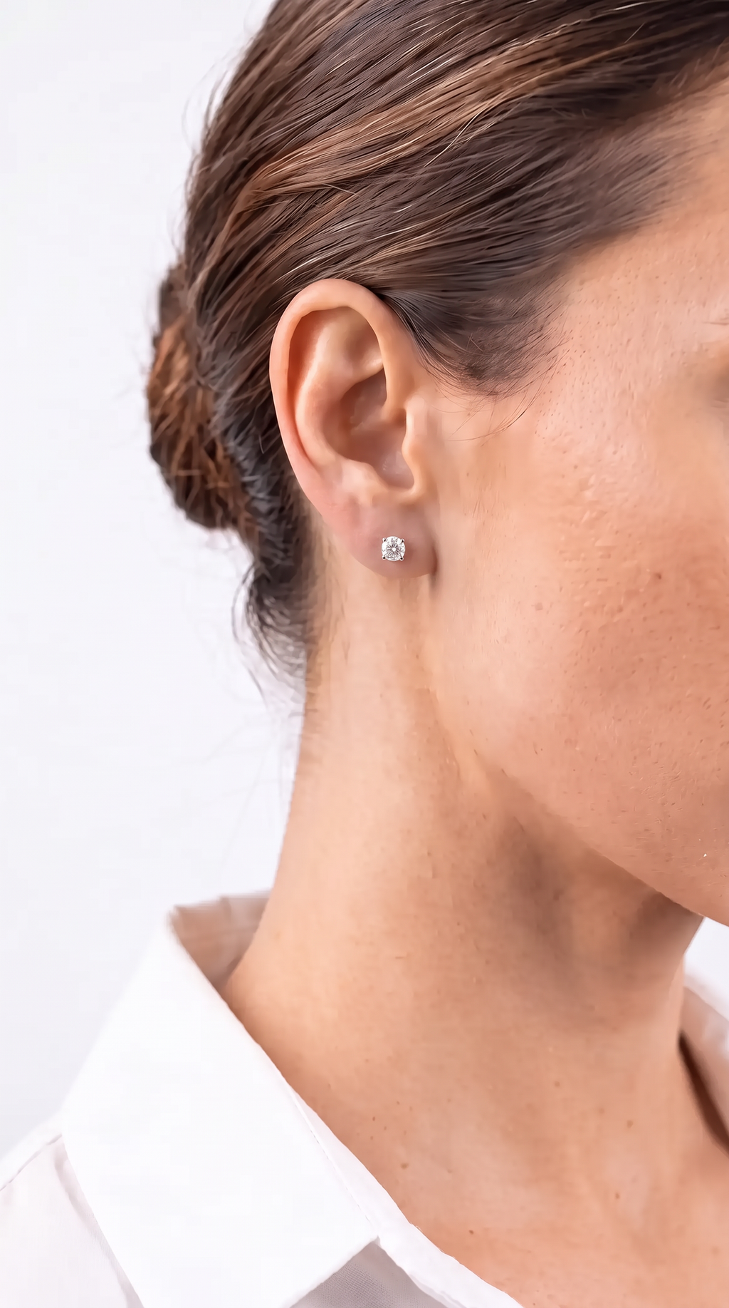 Lab Diamond White Gold 0.46 ctw Stud Earrings