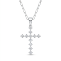 Diamond White Gold Cross Pendant