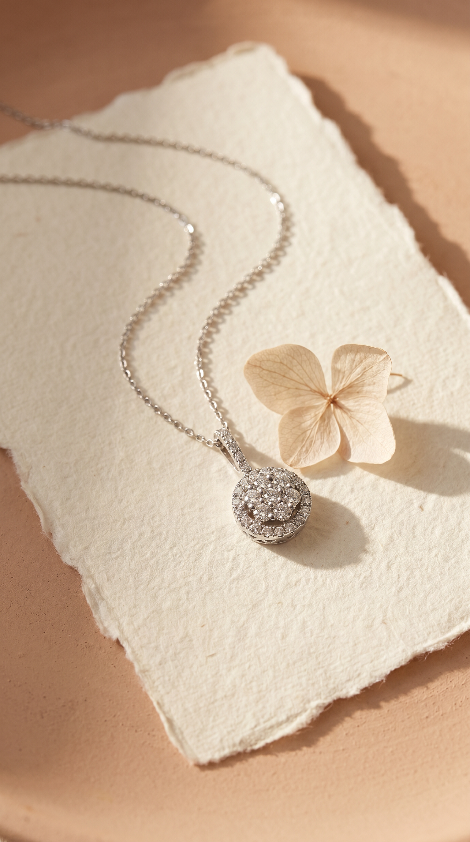 Diamond White Gold Necklace