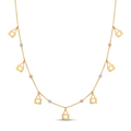 18K Multicolor Gold Necklace
