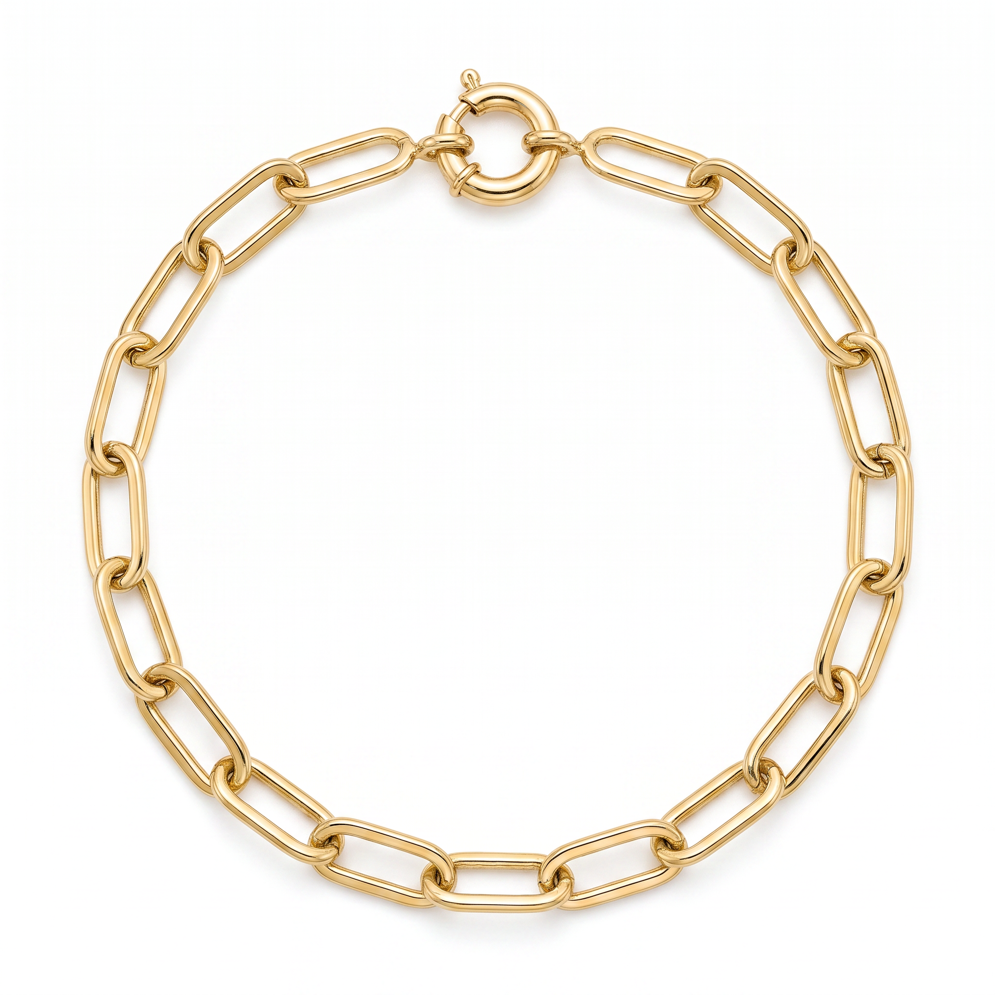 18K Yellow Gold Chain Bracelet