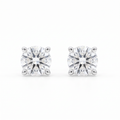 Lab Diamond White Gold Martini Setting 0.76 ctw Stud Earrings