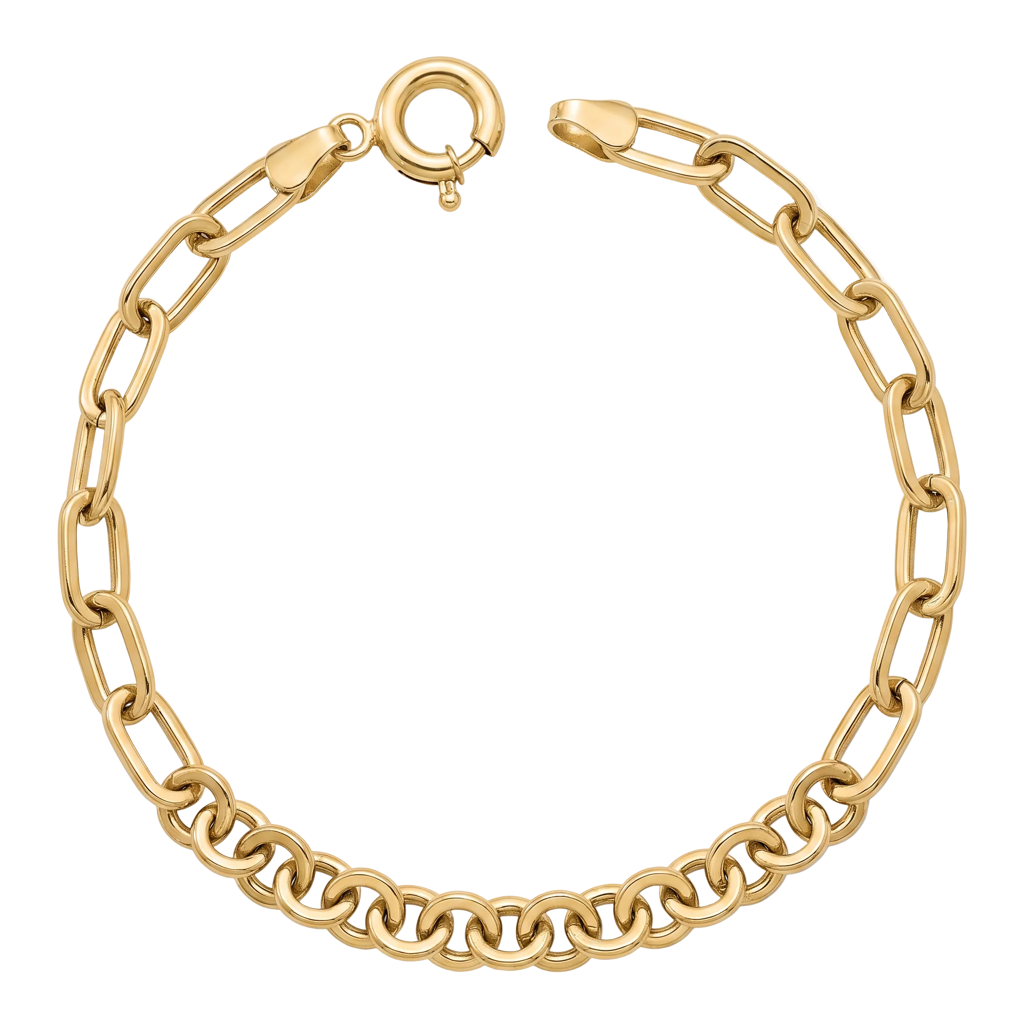 18K Yellow Gold Chain Bracelet