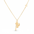 18K Yellow Gold Angel Necklace