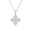 Diamond White Gold Cross Necklace