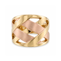 18K Two Tone Gold Ring