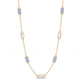 18K Yellow Gold Gemstone Necklace