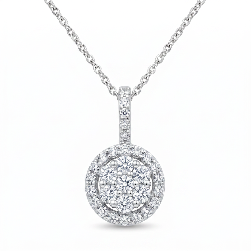 Diamond White Gold Necklace