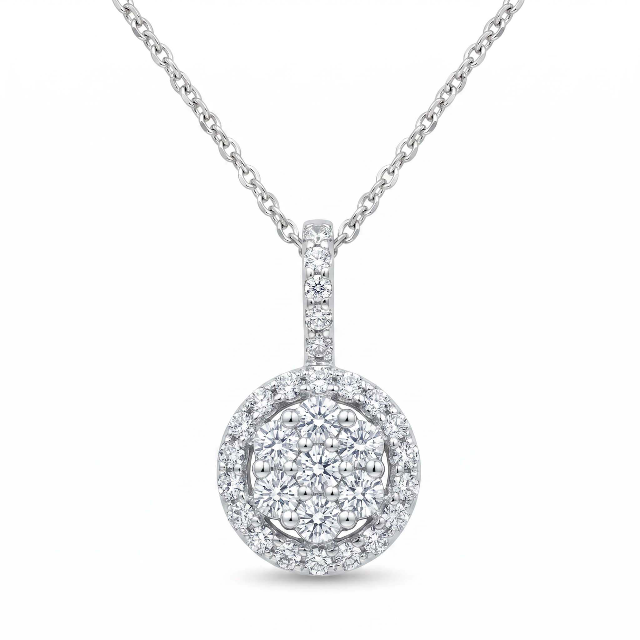 Diamond White Gold Necklace