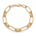 18K Yellow Gold Chain Bracelet