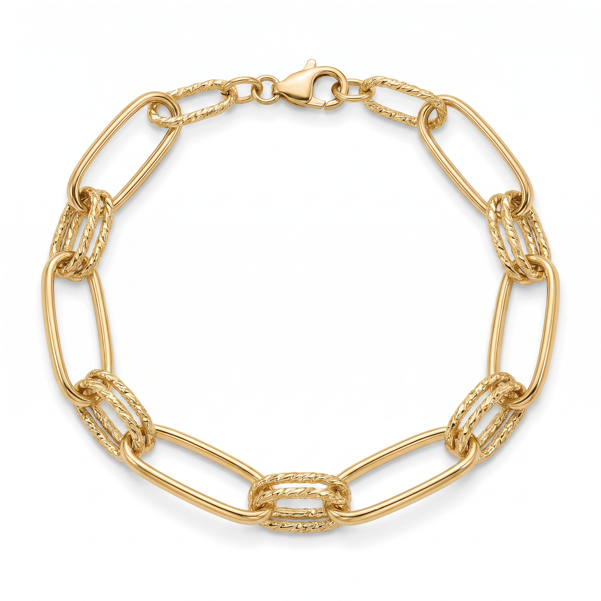 18K Yellow Gold Chain Bracelet