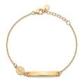 18K Yellow Gold Plaque St. Mary Icon Baby Bracelet
