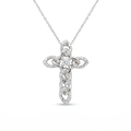 Diamond White Gold Cross Necklace