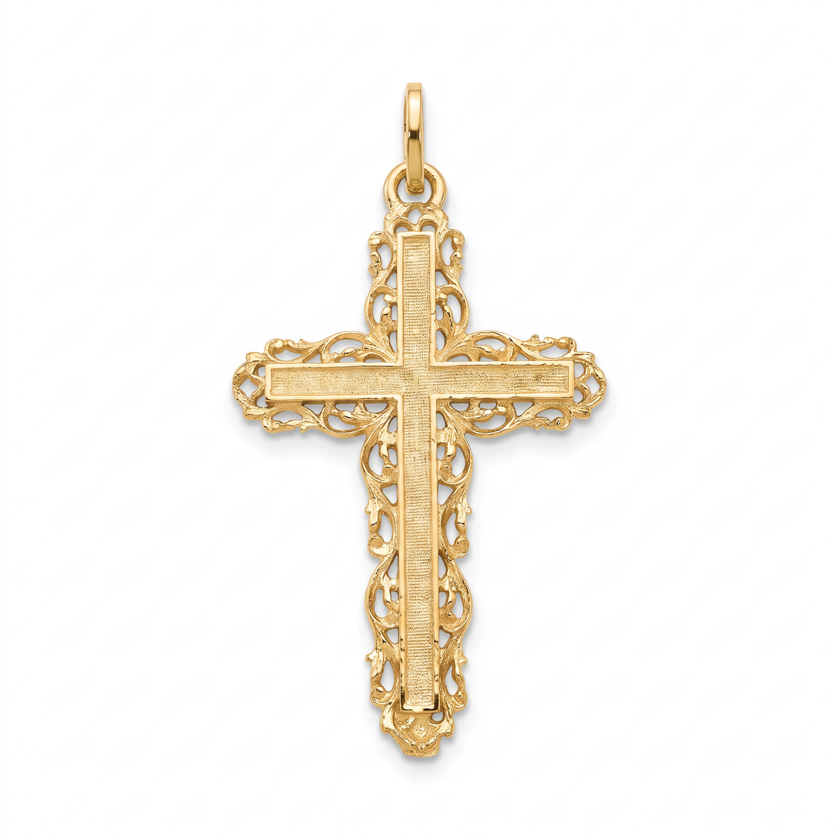 18K Yellow Gold Cross Pendant