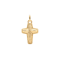18K Yellow Gold Cross Pendant