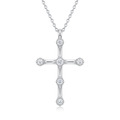 Diamond White Gold Cross Necklace