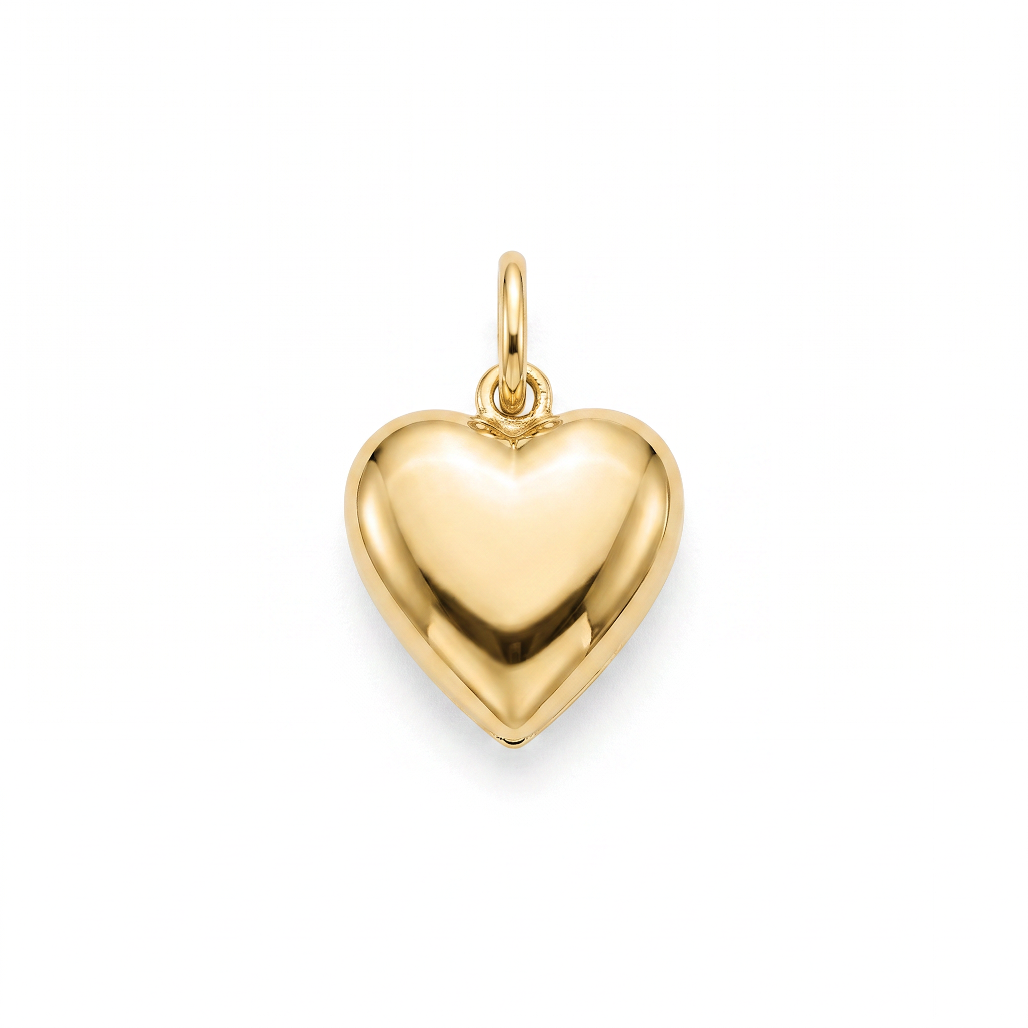 18K Yellow Gold Heart Pendant