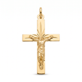 18K Yellow Gold Crucifix Pendant