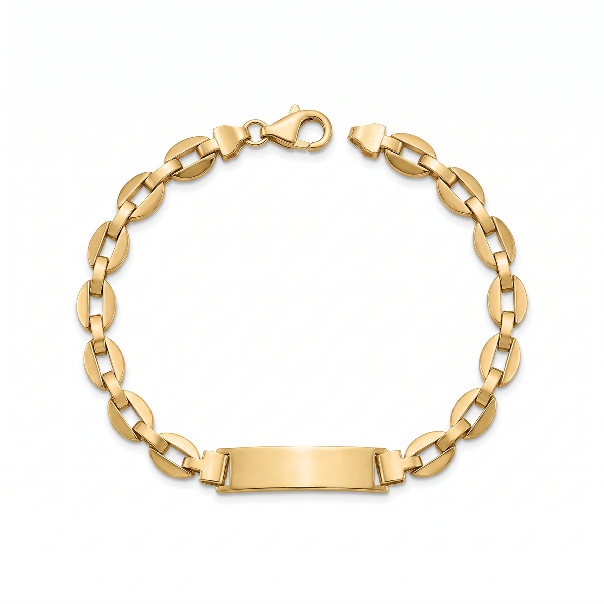 18K Yellow Gold Plaque Baby Bracelet