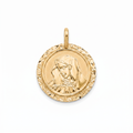 18K Yellow Gold Pendant St. Mary Icon