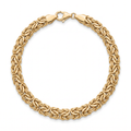 18K Yellow Gold Byzantine Bracelet