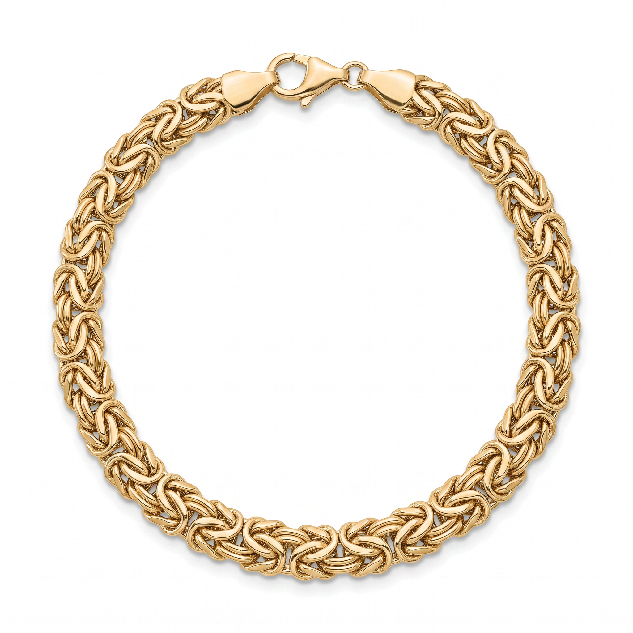 18K Yellow Gold Byzantine Bracelet