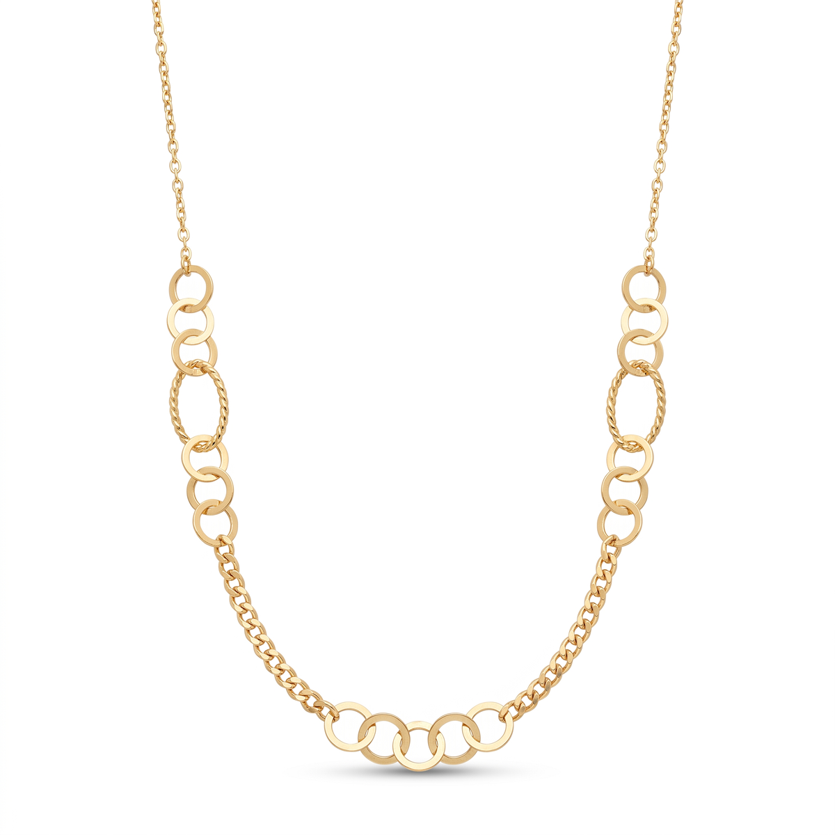 18K Yellow Gold Chain Necklace