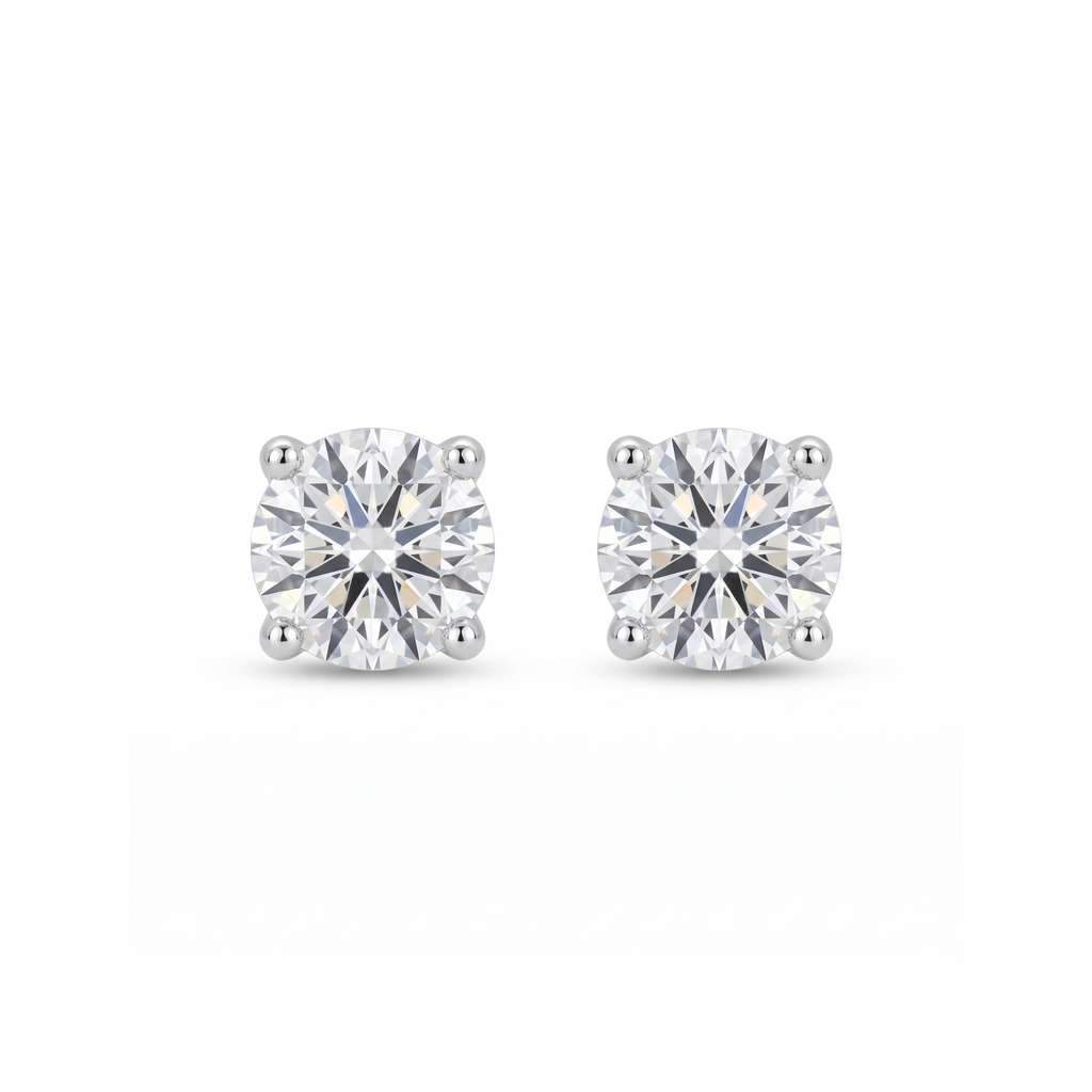 Lab Diamond White Gold 0.46 ctw Stud Earrings