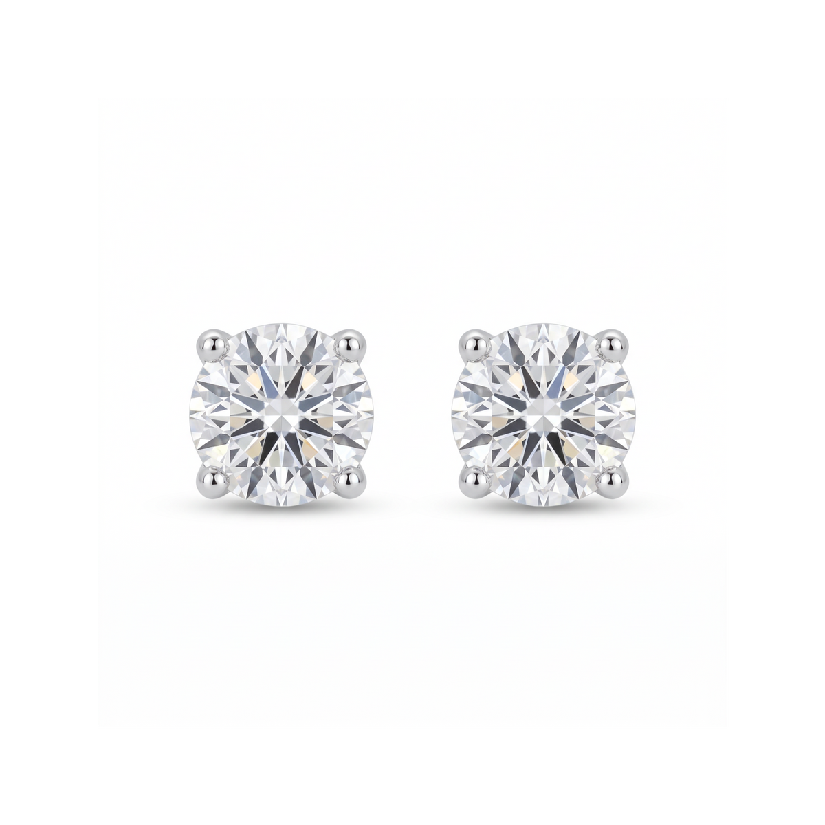 Lab Diamond White Gold 0.46 ctw Stud Earrings