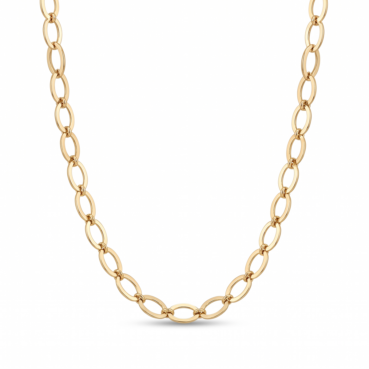 18K Yellow Gold Chain Necklace