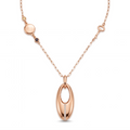 18K Rose Gold Cubic Zirconia Necklace