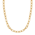 18K Yellow Gold Paperclip Chain Necklace