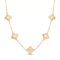 18K Yellow Gold Motif Necklace