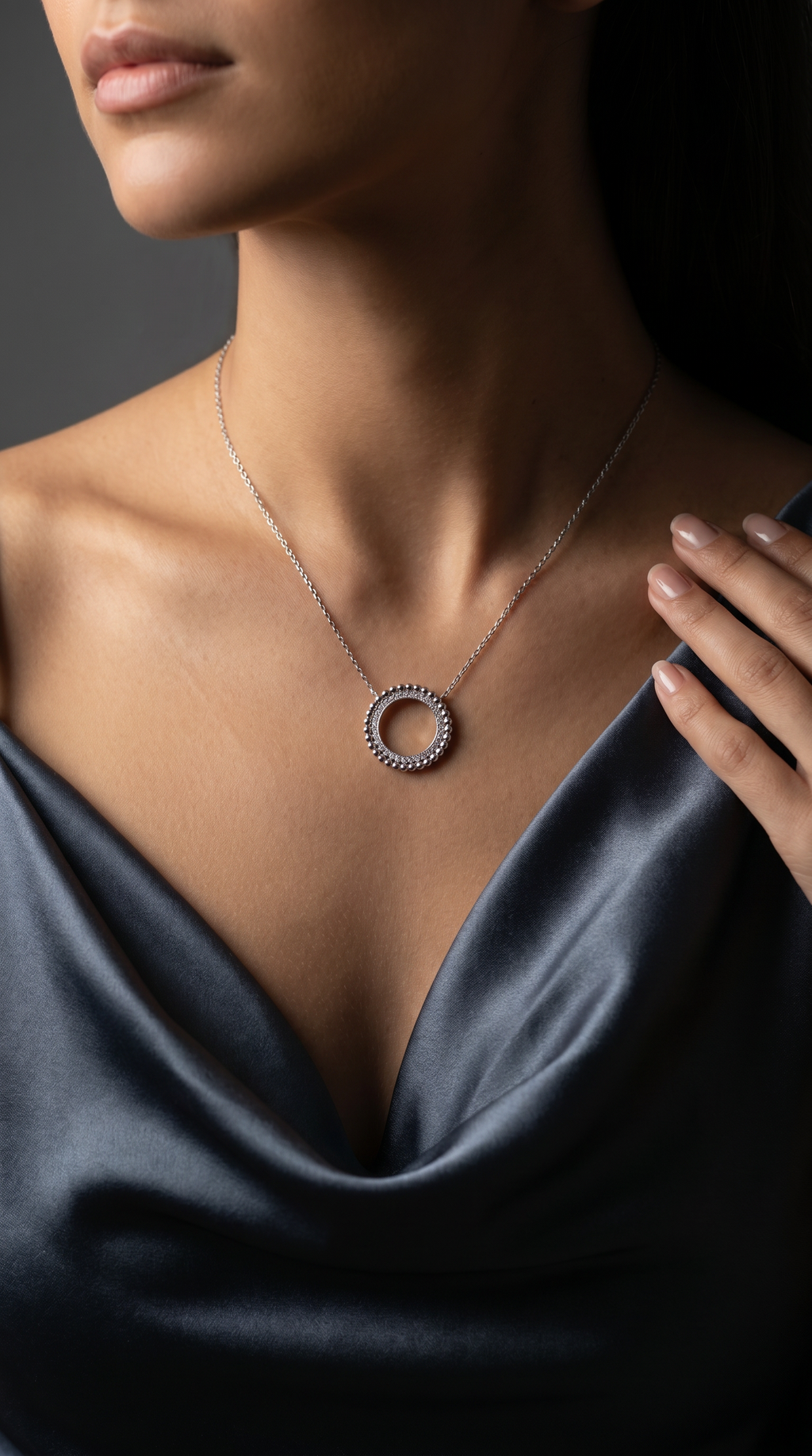 Diamond White Gold Necklace
