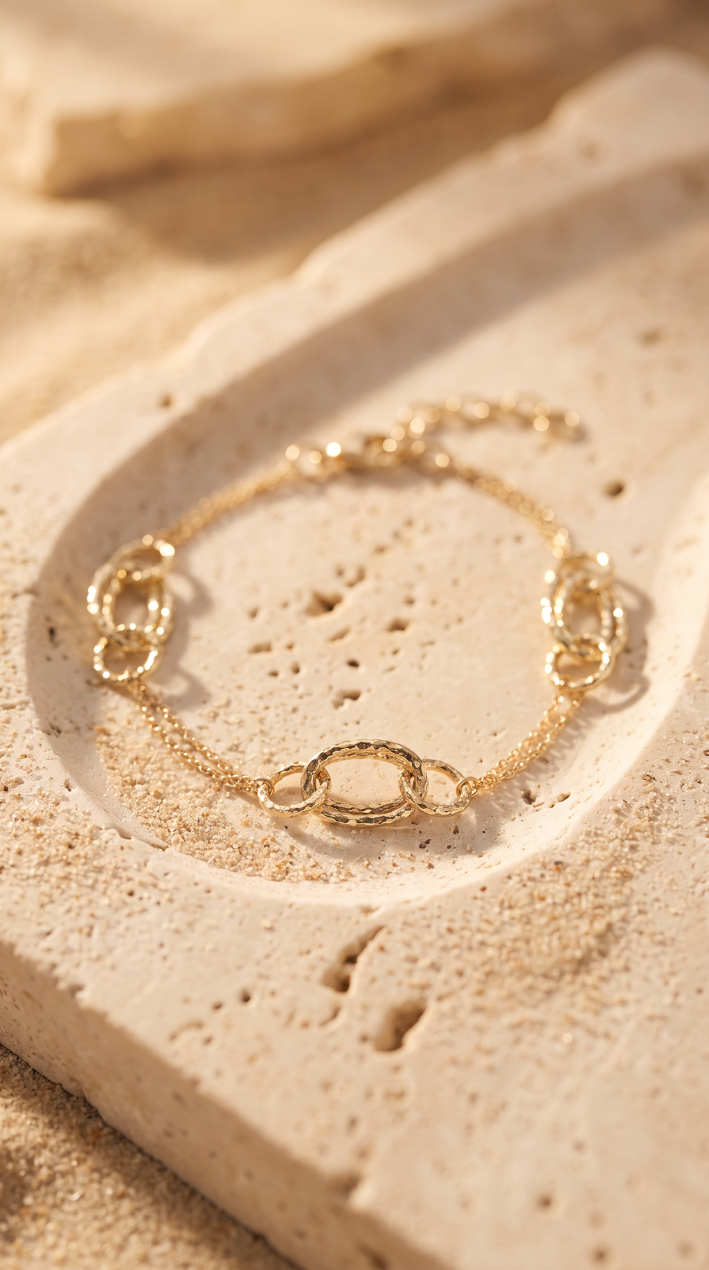 18K Yellow Gold Chain Bracelet