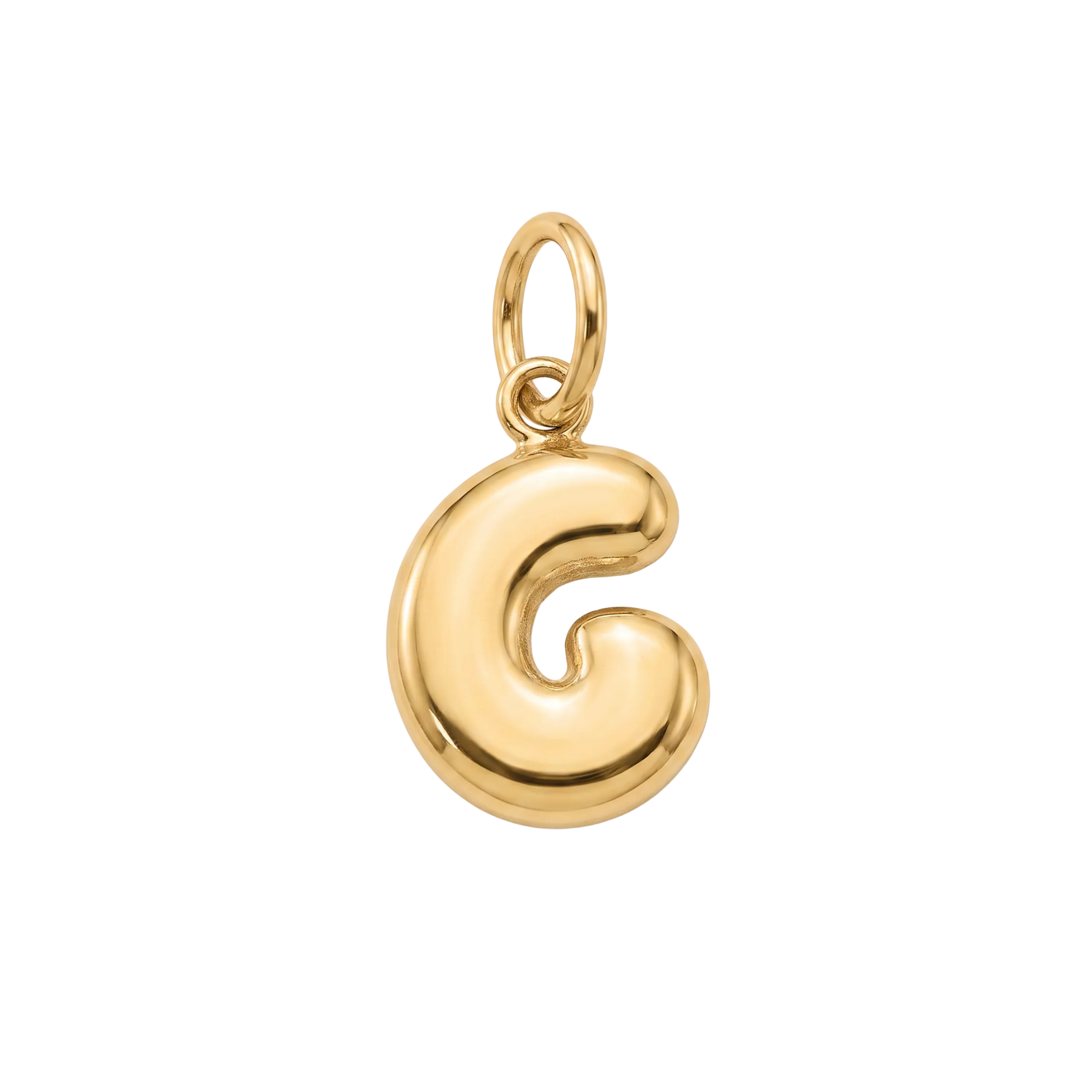18K Yellow Gold Letter G Pendant