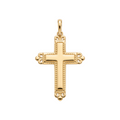 18K Yellow Gold Cross Pendant