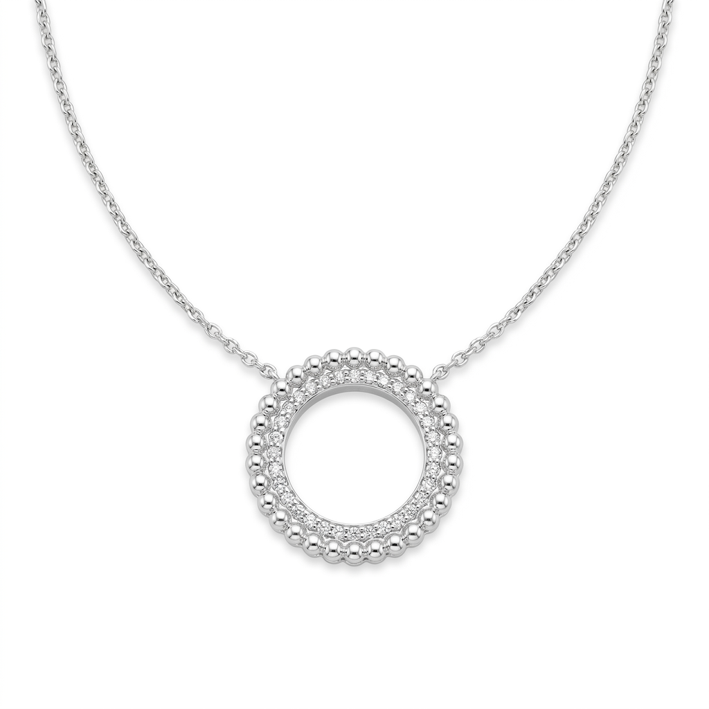 Diamond White Gold Necklace