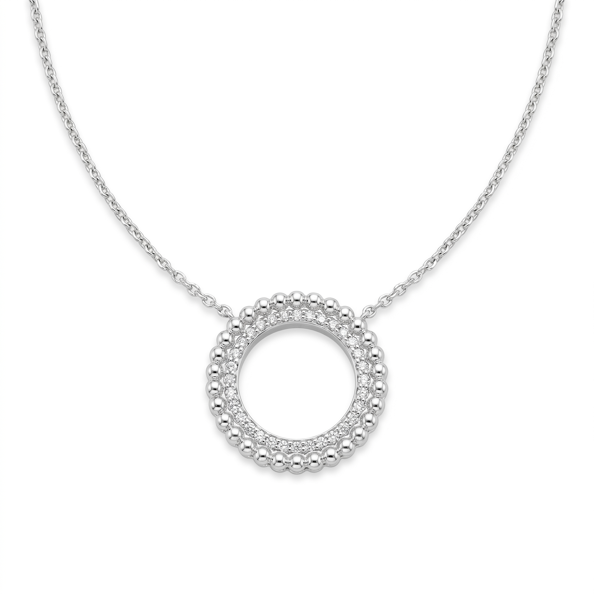 Diamond White Gold Necklace
