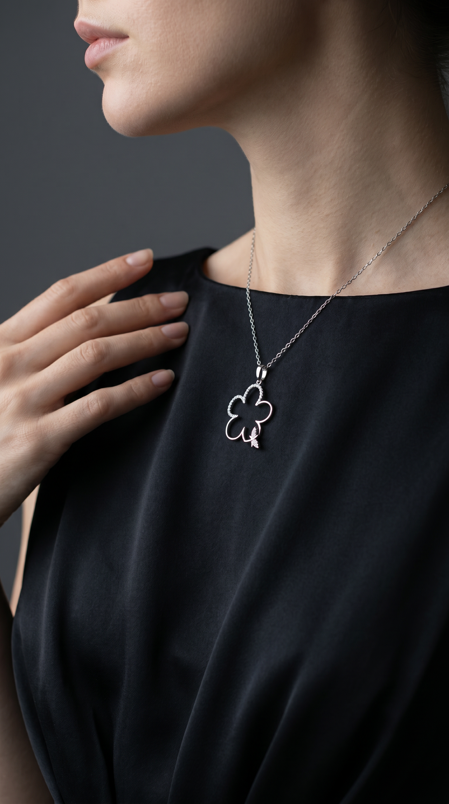 Diamond White Gold Necklace