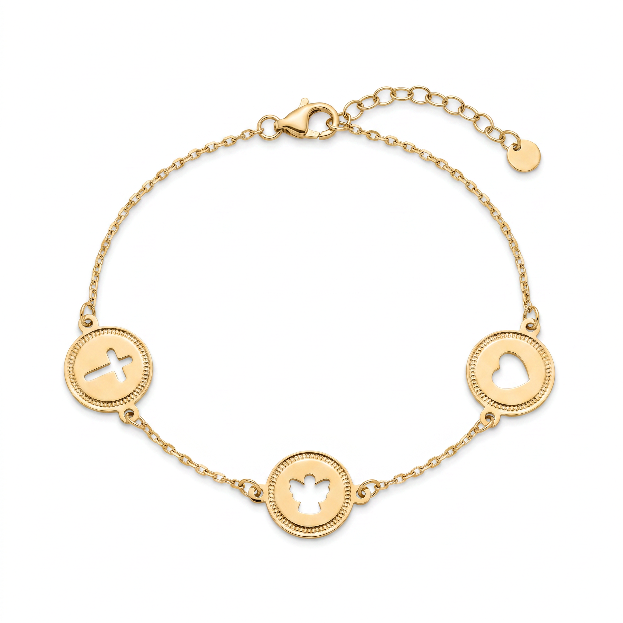 18K Yellow Gold Chain Bracelet