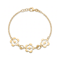 18K Yellow Gold Beaded Motif Baby Bracelet