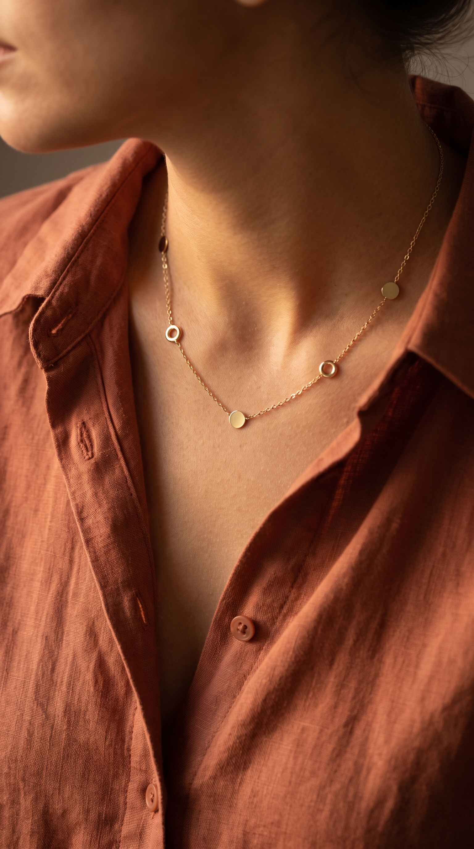 18K Yellow Gold Chain Necklace