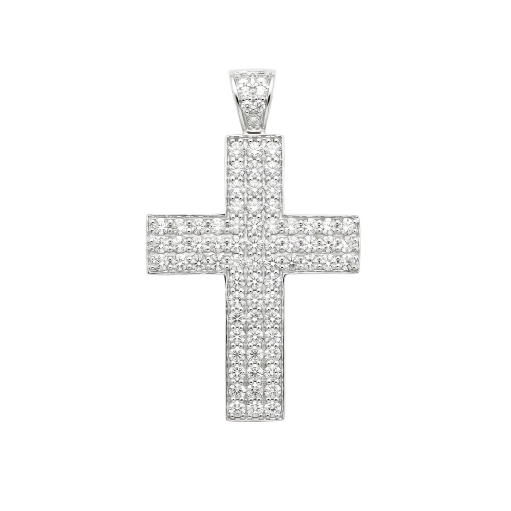 Diamond White Gold Cross Pendant