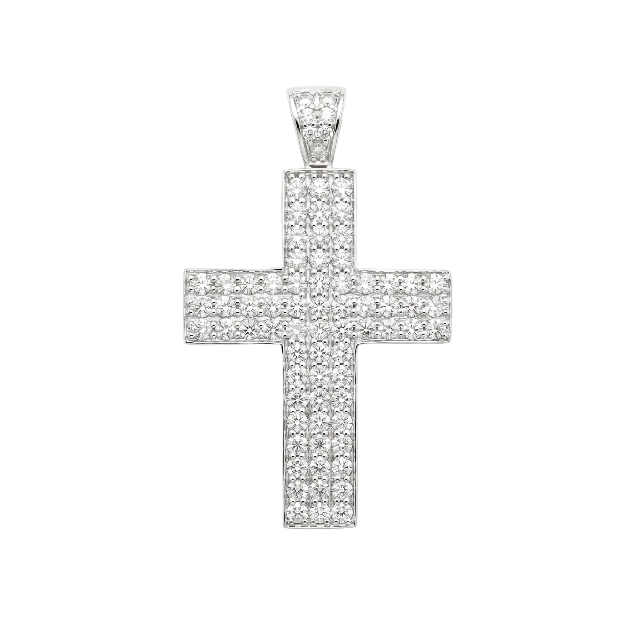 Diamond White Gold Cross Pendant