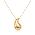 18K Yellow Gold Teardrop Necklace