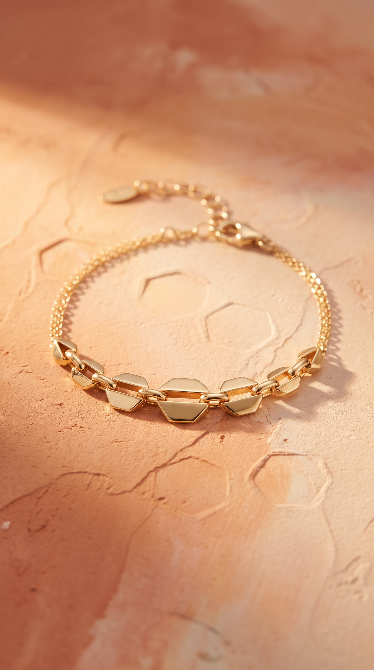 18K Yellow Gold Double Chain Bracelet