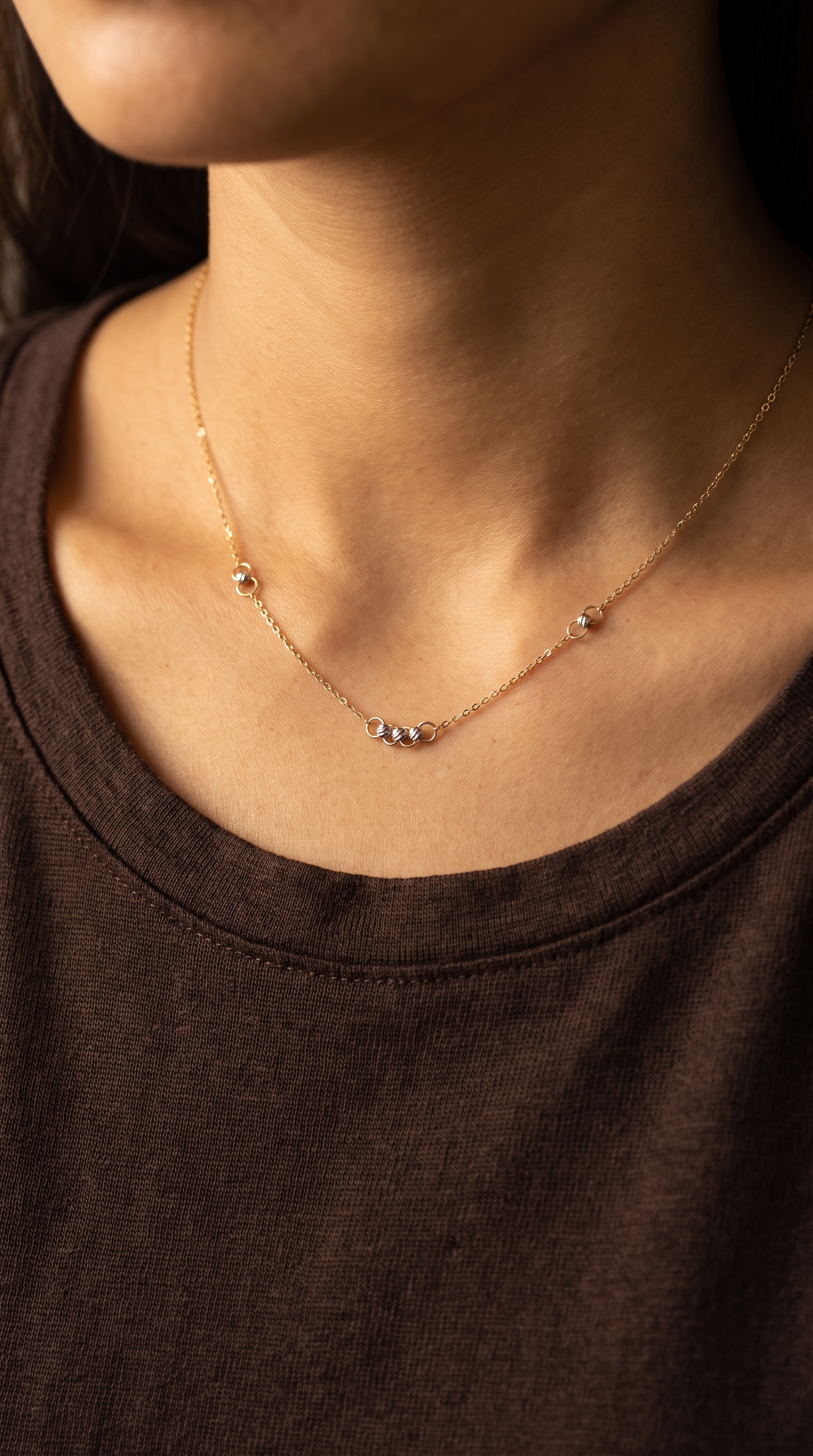 18K Two Tone Chain Necklace