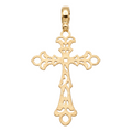 18K Yellow Gold Cross Pendant